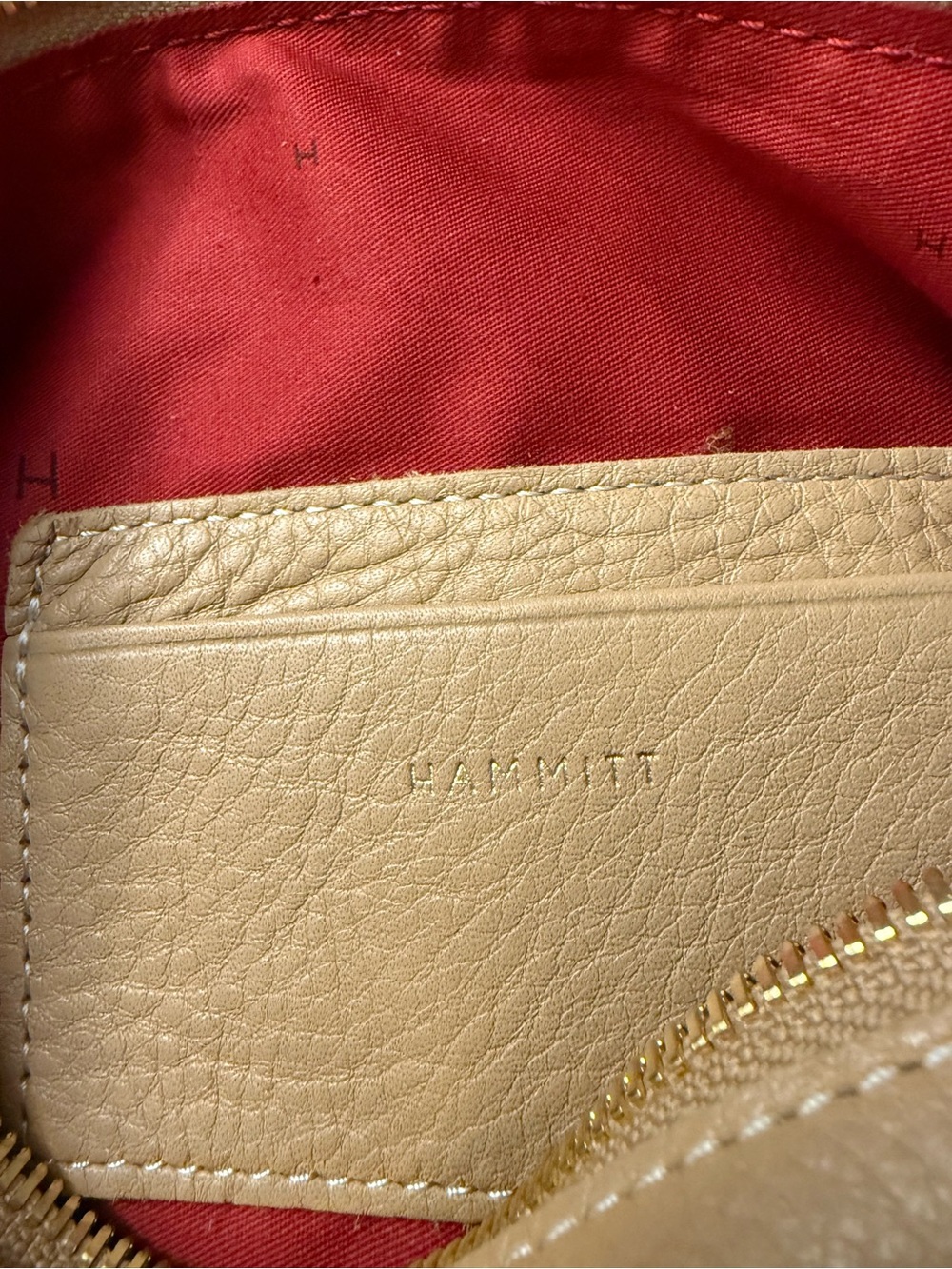 NWT Hammitt Kyle Small Toasty Sand Brushed Gold Limited Release Crossbody - Picture 5 of 9